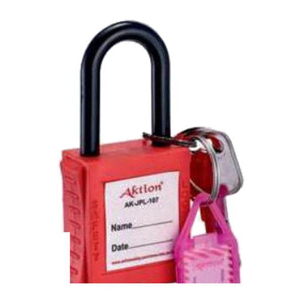 IND-JPL-107(PS) Safety Lockout Padlock with Photo Labels (Plastic Shackle 40mm)
