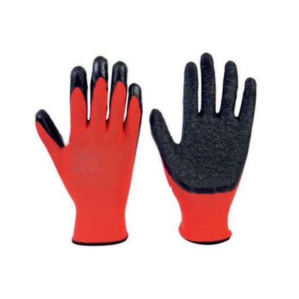 IND-HP-03 Heavy Latex Coated Low-Lint Work Gloves (Red / Grey)