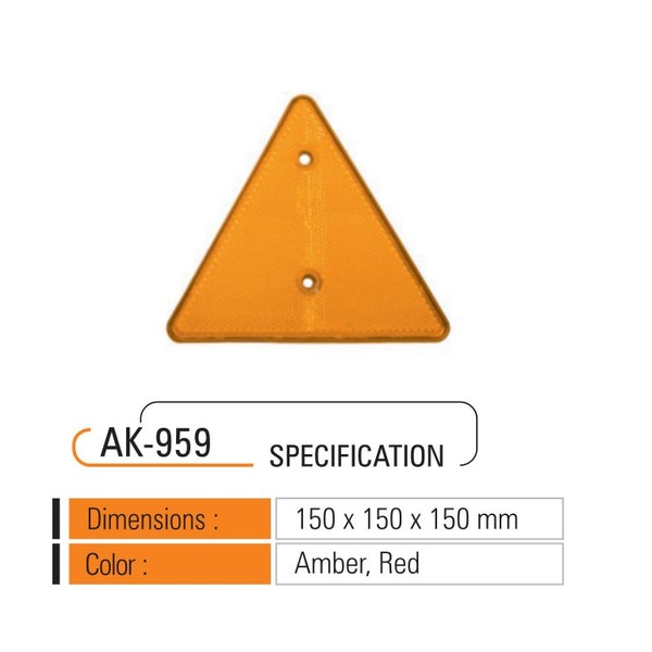 IND-959 Triangular Road Reflector (150mm)