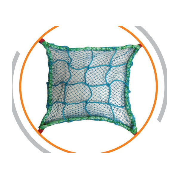 IND-NET-010 Double Layer Fall Protection Safety Net (5mm Braided + Containment Net)
